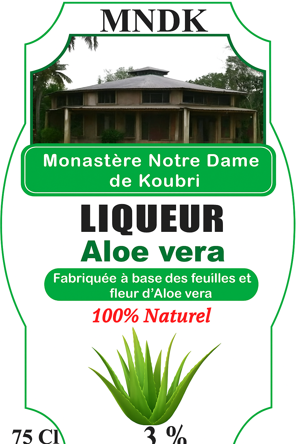 Liqueur aloe vera 75 cl