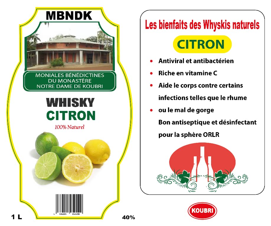 Whisky naturel citron 75 cl