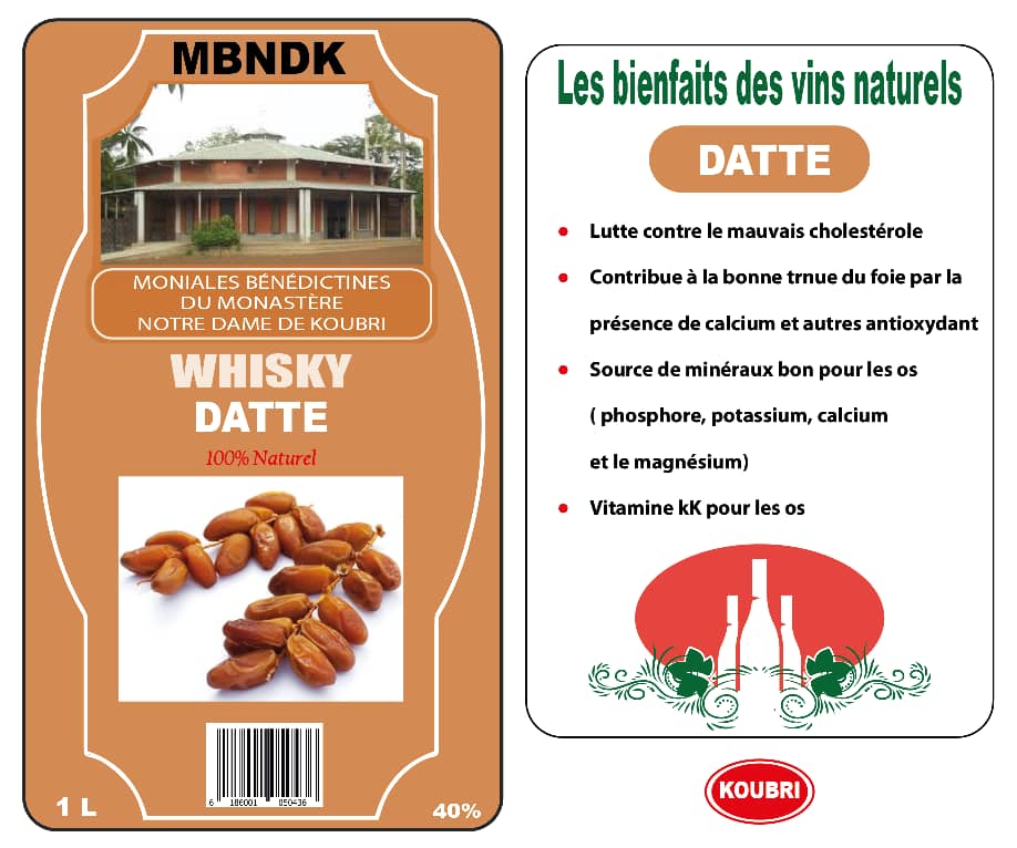 Whisky naturel datte 75 cl